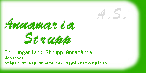 annamaria strupp business card